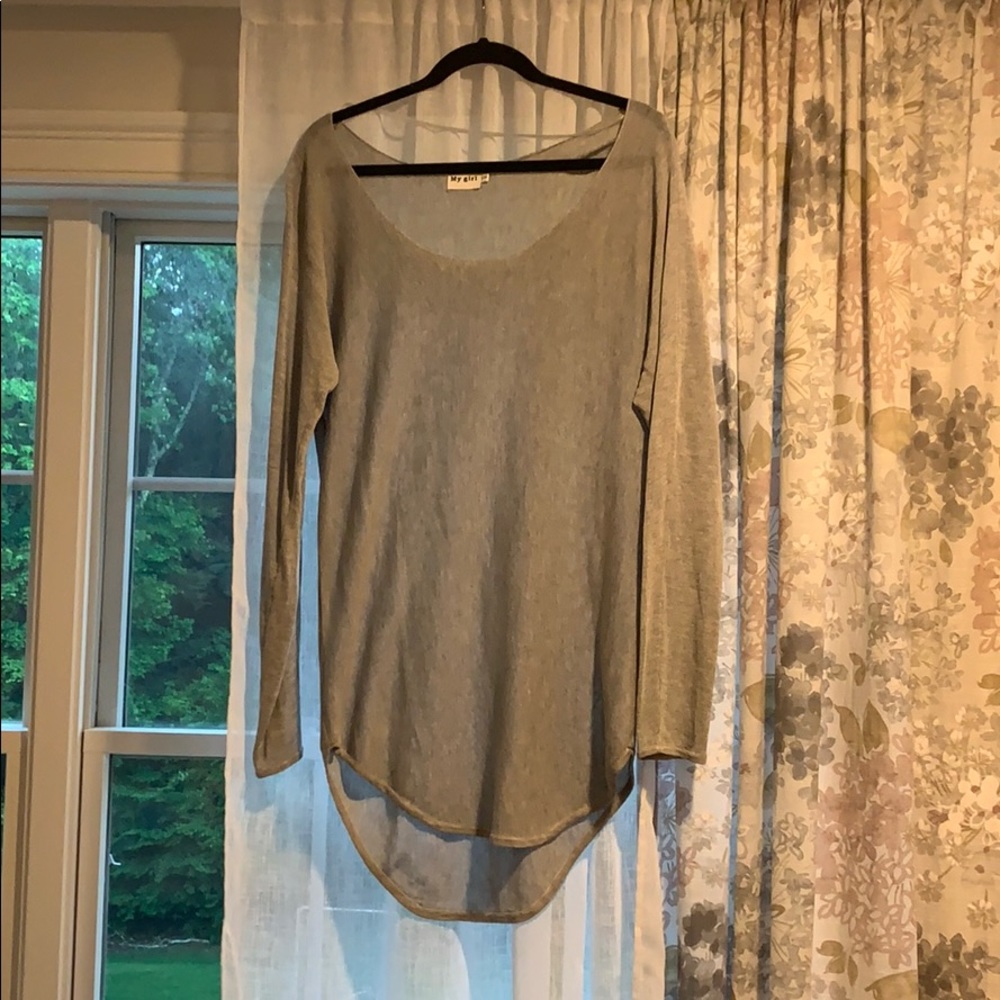Lightweight off the shoulder tunic
